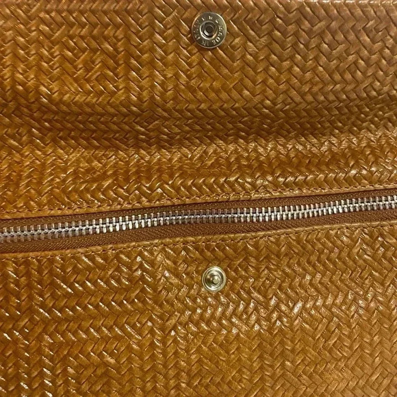 Gianni chiarini texted brown leather shoulder bag - Picture 5 of 11